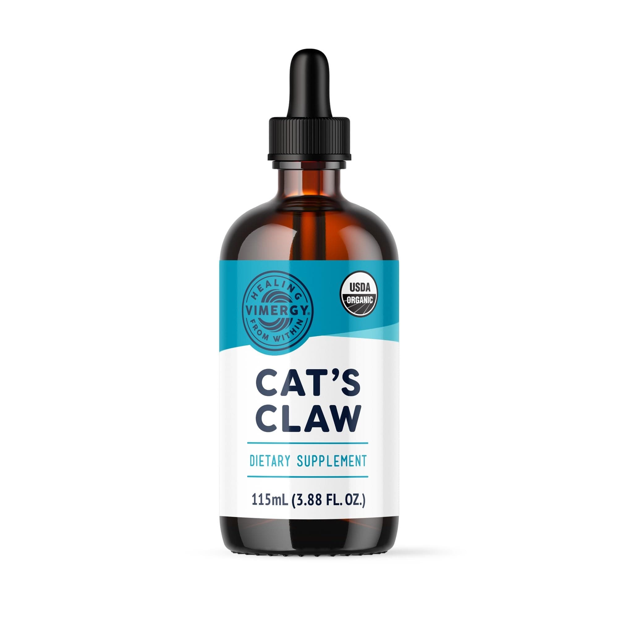 Vimergy USDA Organic Cat’s Claw Liquid – Provides Antioxidant Support* – Benefits The Immune System* – Vegan, Gluten-Free, Non-GMO – 57 Servings (115 mL)