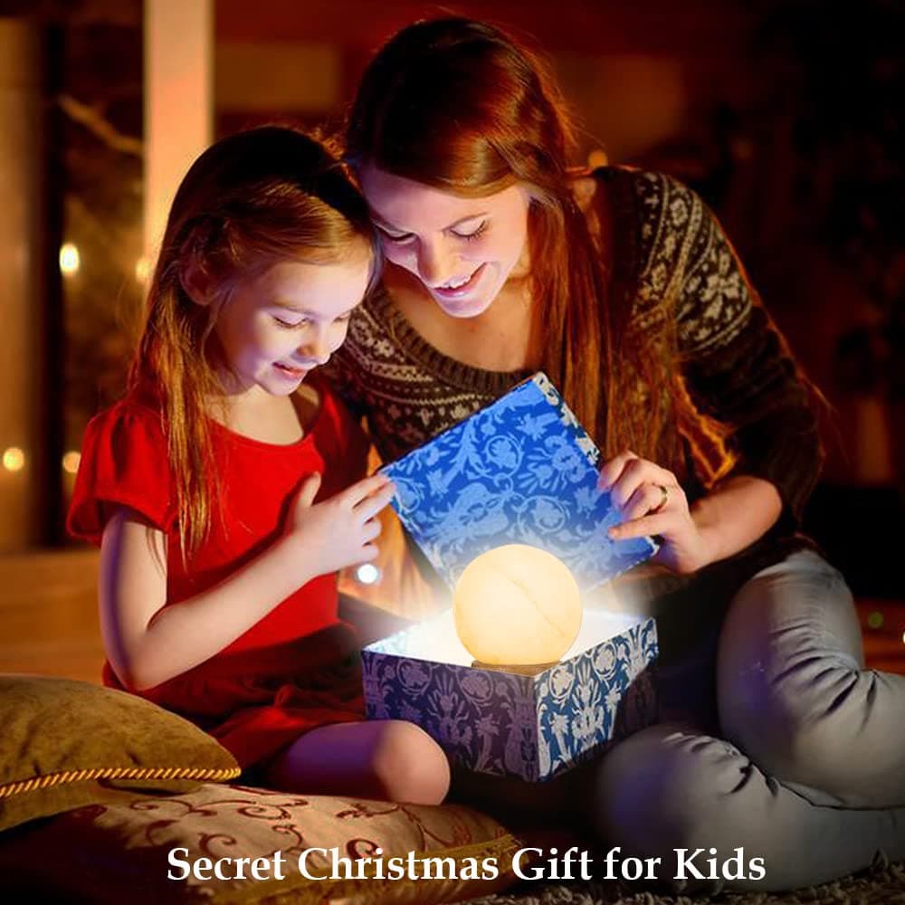 Himalayan Salt Lamp with USB Connection for Office Home Yoga Decoration Round Glass Hand Carved Real Wood Base + Color Changing Salt Lamp