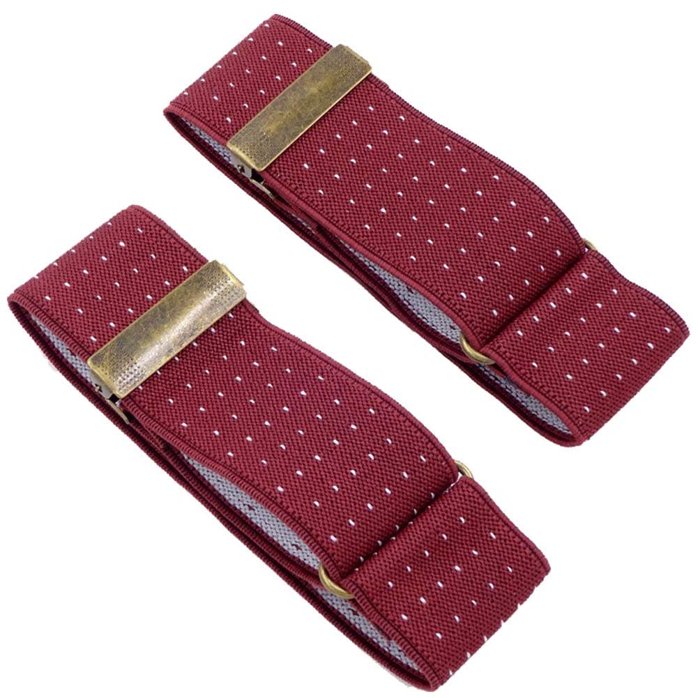 Tenchif Elastic Adjustable Armband Shirt Garter Sleeve Holders