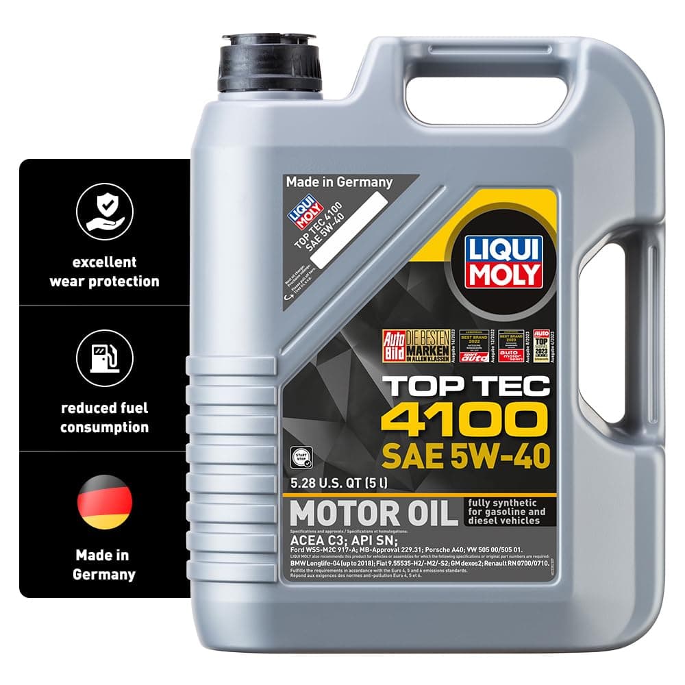 Top Tec 4100 SAE 5W-40 | 5 L | Synthesis Technology Motor Oil | SKU: 2330