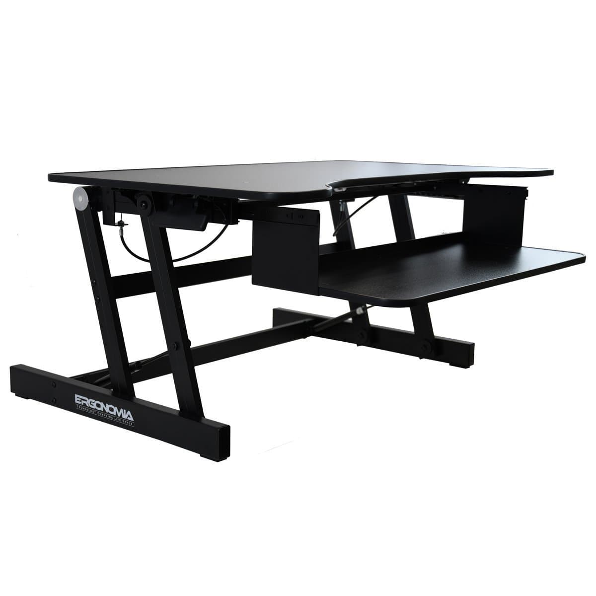 Height Adjustable Standing Sit to Stand Desk Riser, Black