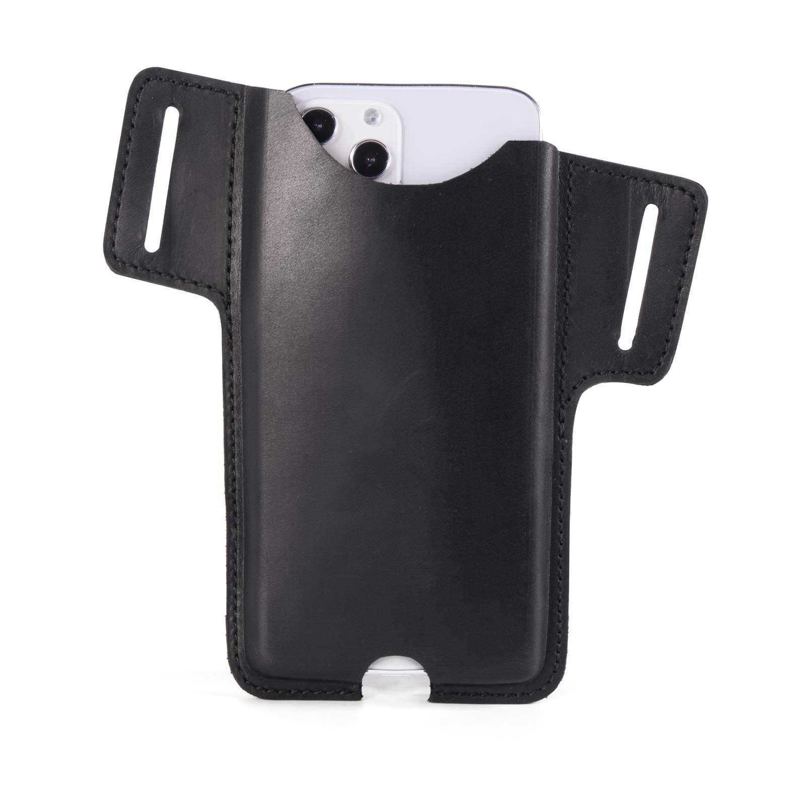 Gentlestache Leather Phone Holster for Belt, Leather Belt Pouch, Cell Phone Holder for iPhone 12, 12 Pro Max,11 Pro Max, XS Max, 8 Plus, Galaxy S20