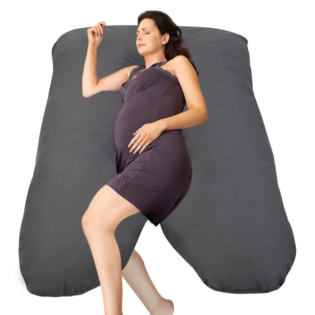 Pregnancy Pillow Set Cushion Cushions Gray U Shape Total Body Pillow Pregnancy Maternity Sleep Support Cushion