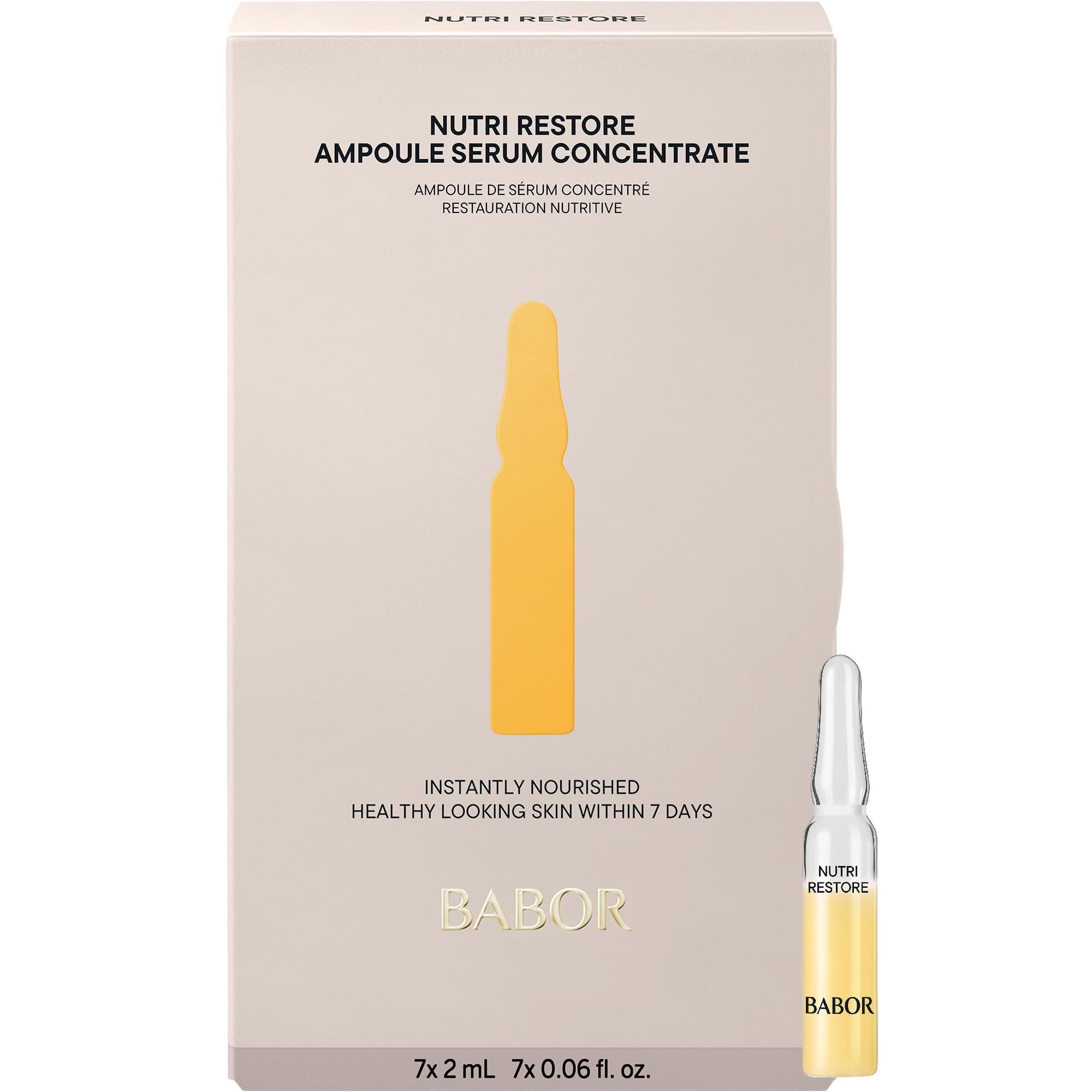 Nutri Restore Restorative Serum Ampoules for the Face, for Intensely Nourished and Healthy Skin, Vegan Formula, with Amino Acids and Argan Oil, Ampoule Concentrates, 7 x 2 ml