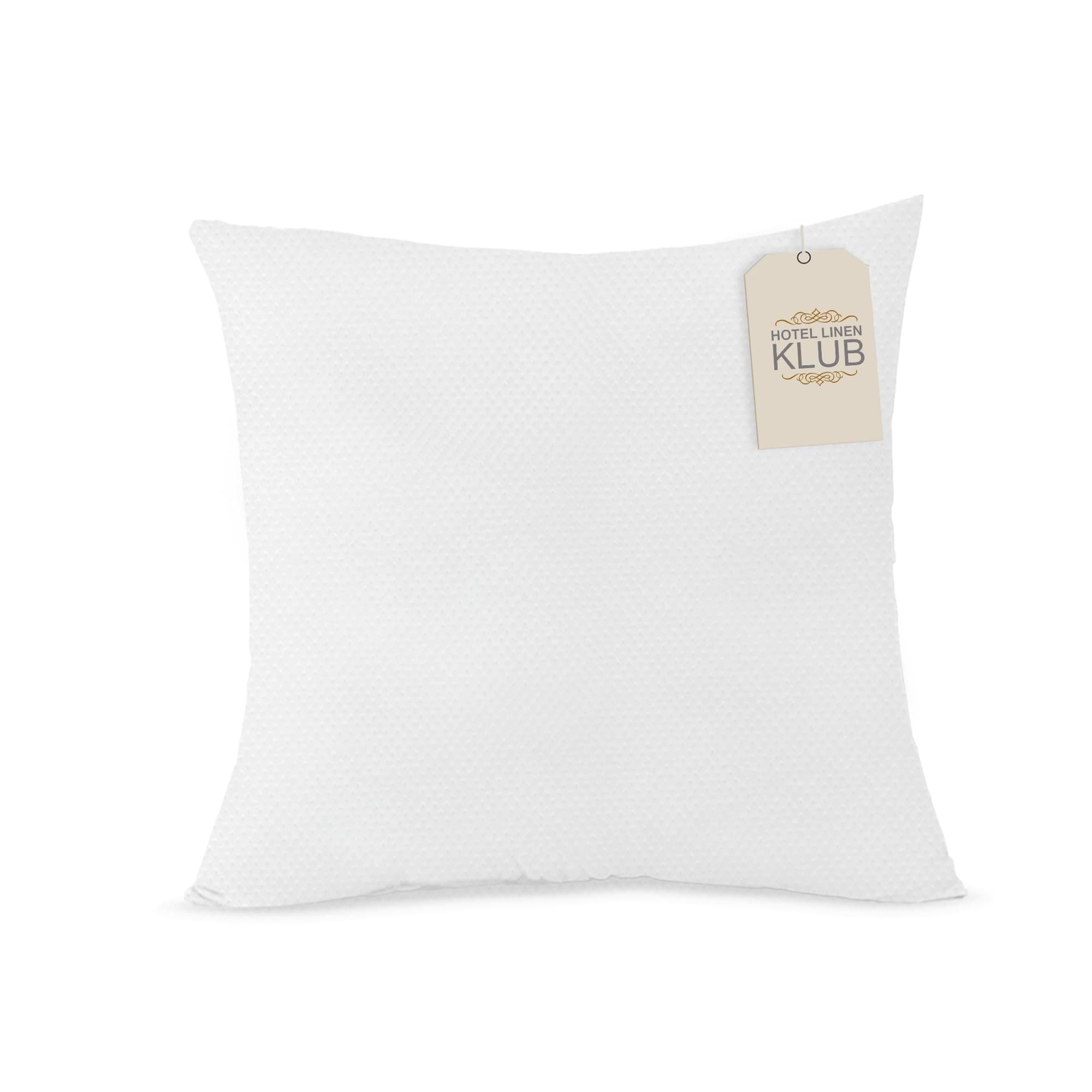 Hotel Linen Klub Cushion Filler ,Outer Cover : 70GSM Non Woven Fabric ,350GRAMS Soft Fiber Filling, Size: 40x40cm , White