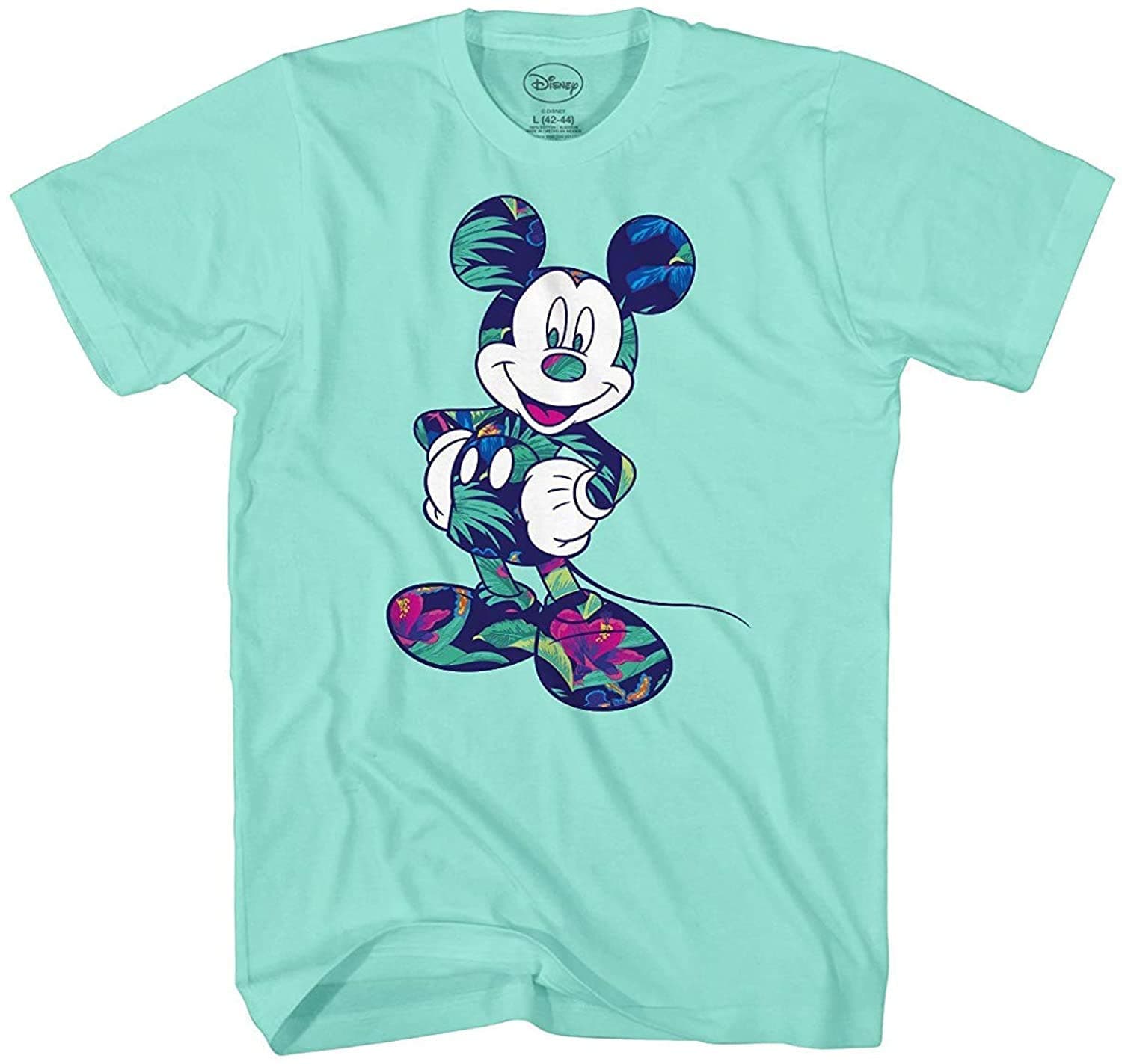 Disney Men's Giant Mickey Mouse Gray Graphic T-Shirt