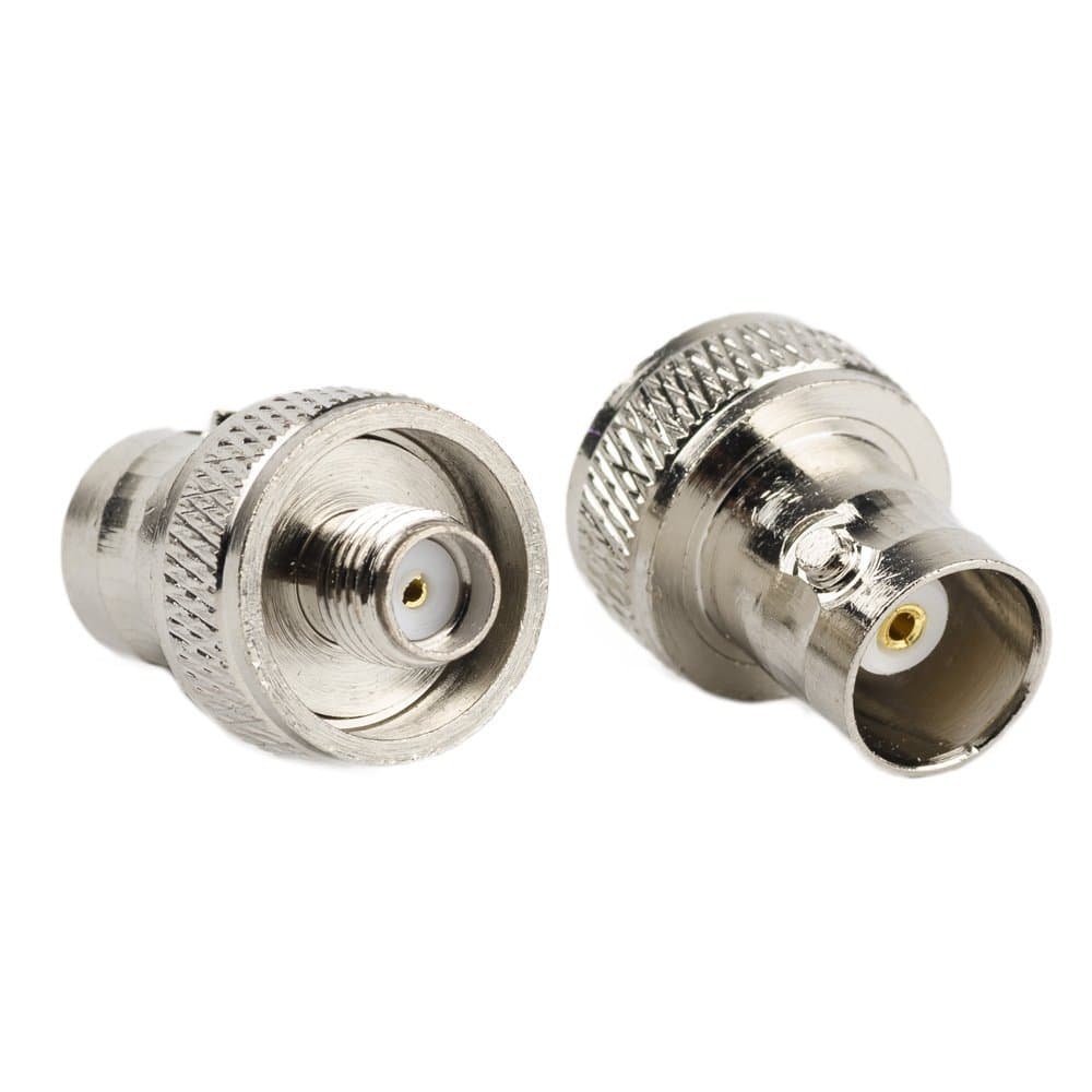 LLC AD075 2 Pieces SMA Female to BNC Female Convert Adapter for Two Way Radio BaoFeng UV-5R FD-880