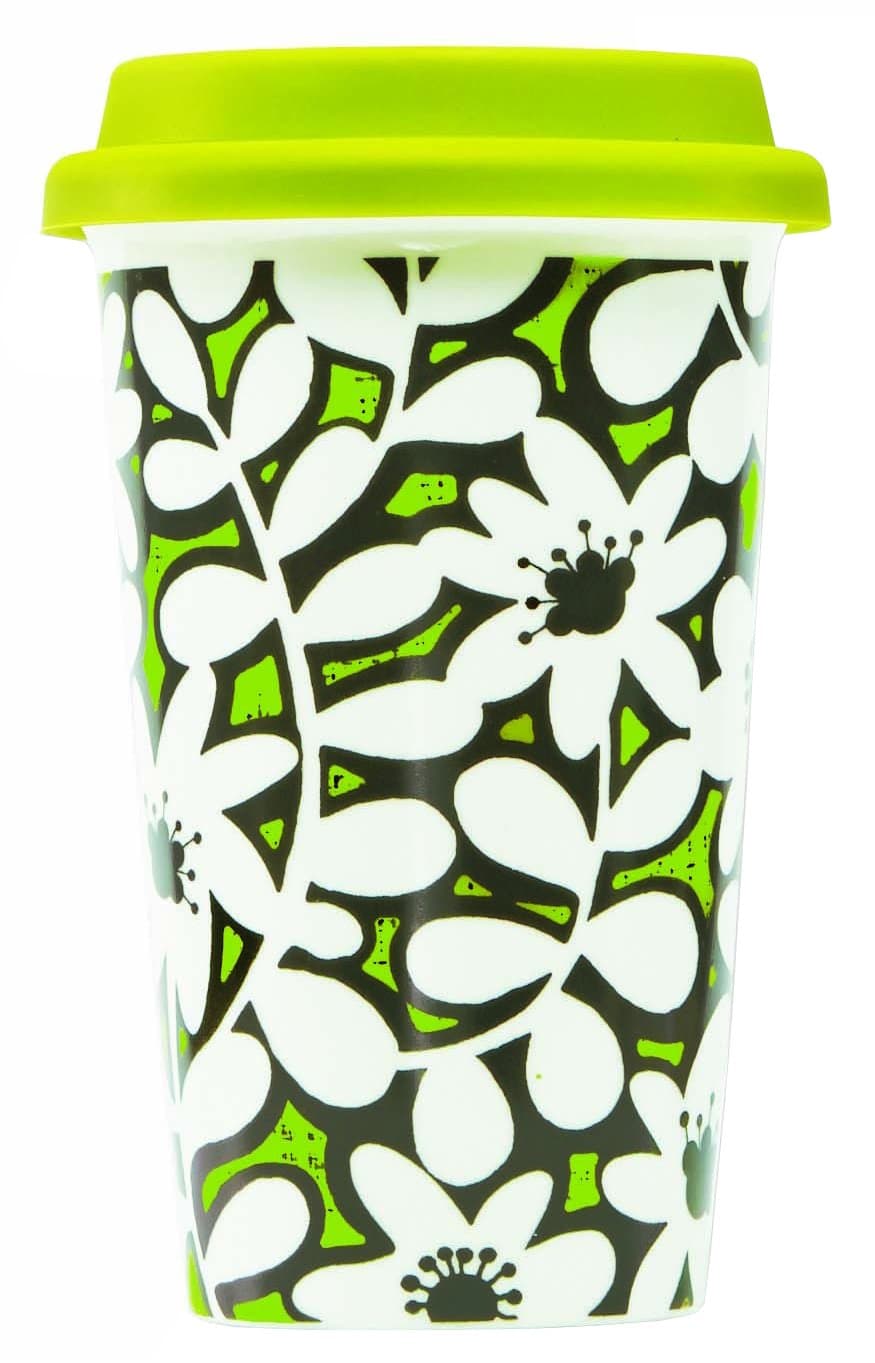 C.R. Gibson Iota Travel Double Wall To-Go Coffee Cup, Rapture