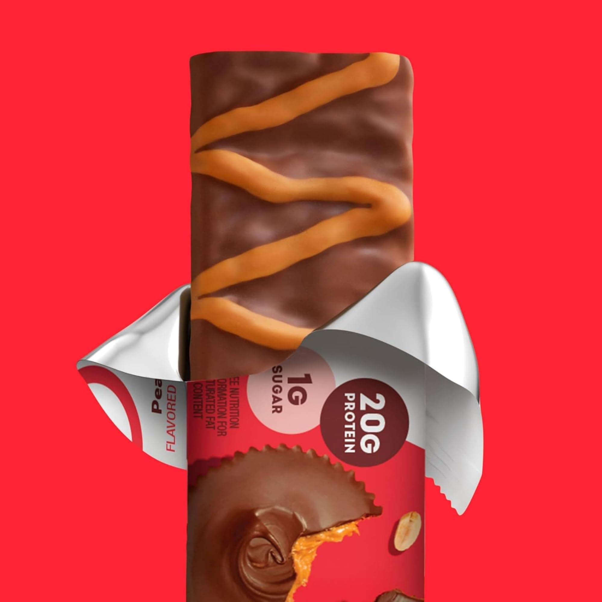 ONE Protein Bars, Peanut Butter Cup, Gluten Free Protein Bars with 20g Protein and only 1g Sugar, Guilt-Free Snacking for High Protein Diets, 2.12 oz (12 Pack)