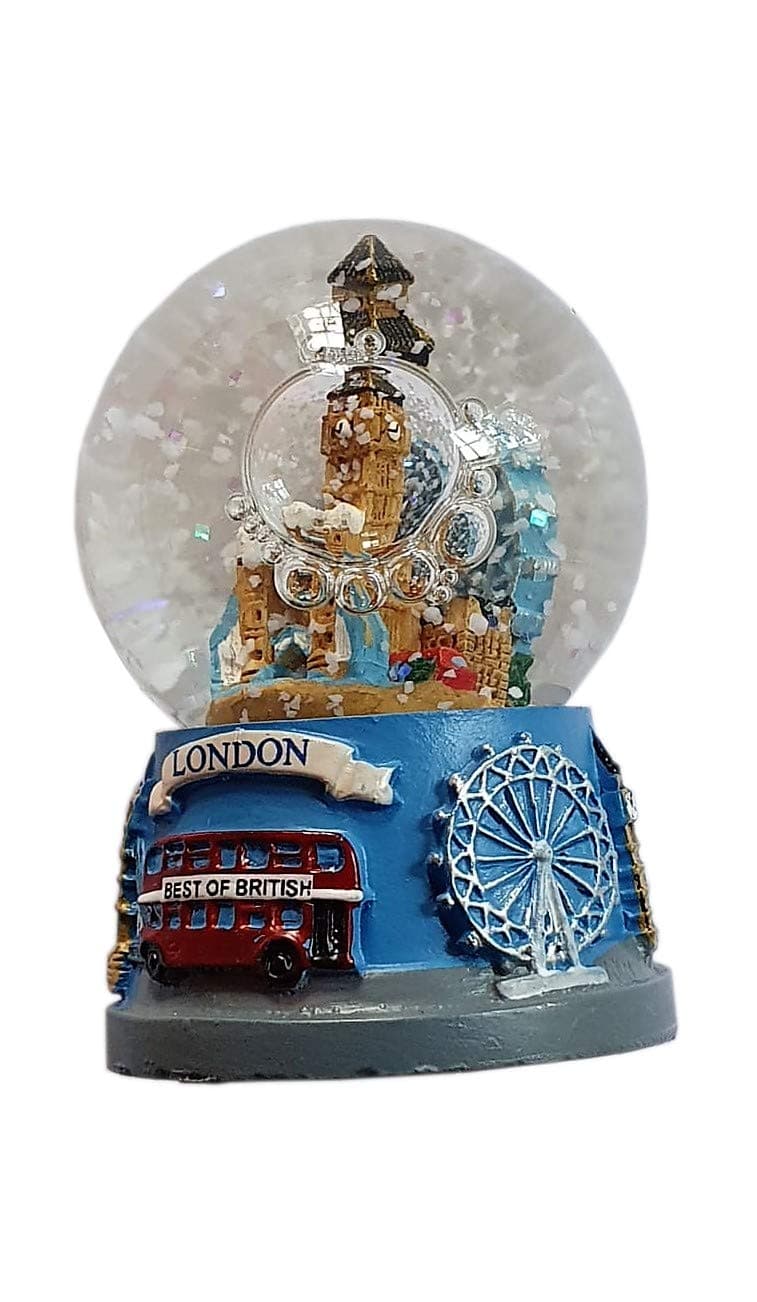 London Collage Souvenir Snowglobe Snowstorm