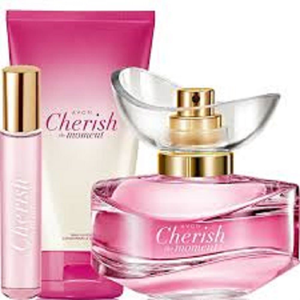 Cherish the MomentSet – 50ml EDP, 10ml Purse Spray and 150ml Body Lotion by Abbey Clancy for Avon
