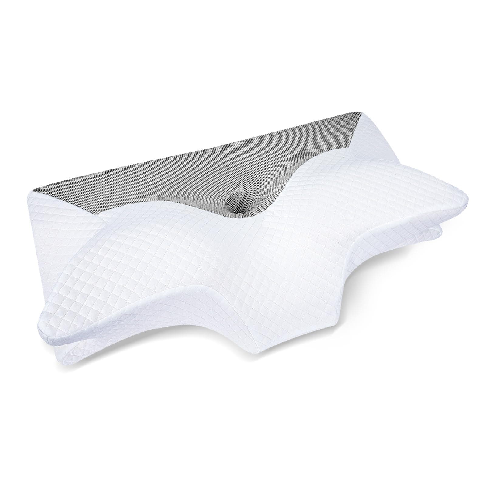 HOMCA Cervical Pillow Memory Foam Pillows - Contour Memory Foam Pillow for Neck Pain Relief, Orthopedic Neck Bed Pillow for Side Sleepers Back and Stomach