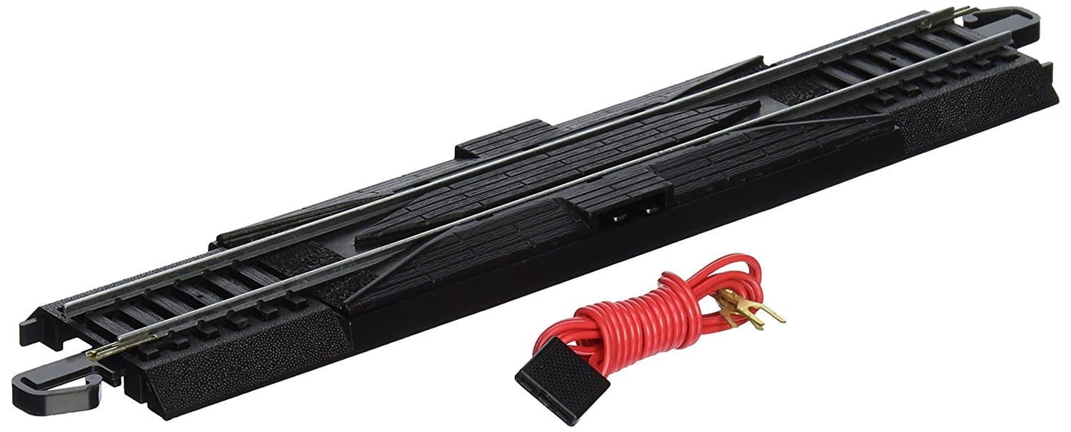 Trains Snap-Fit E-Z Track 9 Straight Terminal Rerailer with Wire