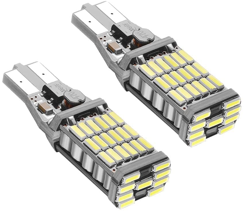 Automaze T15 W6W 912 921, LED Car Truck Backup Reverse Lights, 4014 Chipset 45 SMD (White)