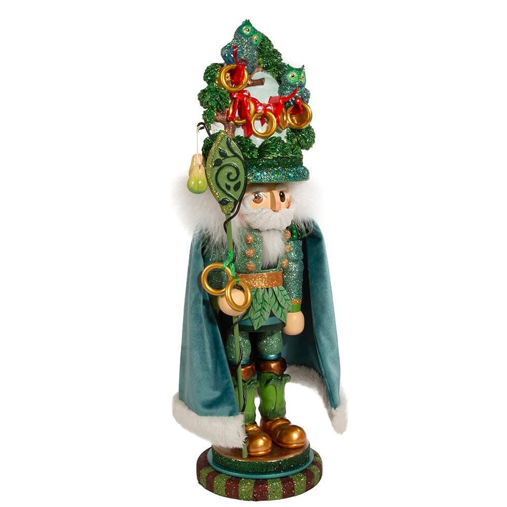 Kurt Adler HA0572 17.5" Hollywood Five Golden Rings Nutcracker, Multicolor