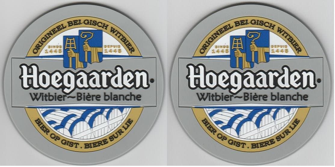 Hoegaarden Belgian Witbier Bar Coasters Spill Mats Set of 2