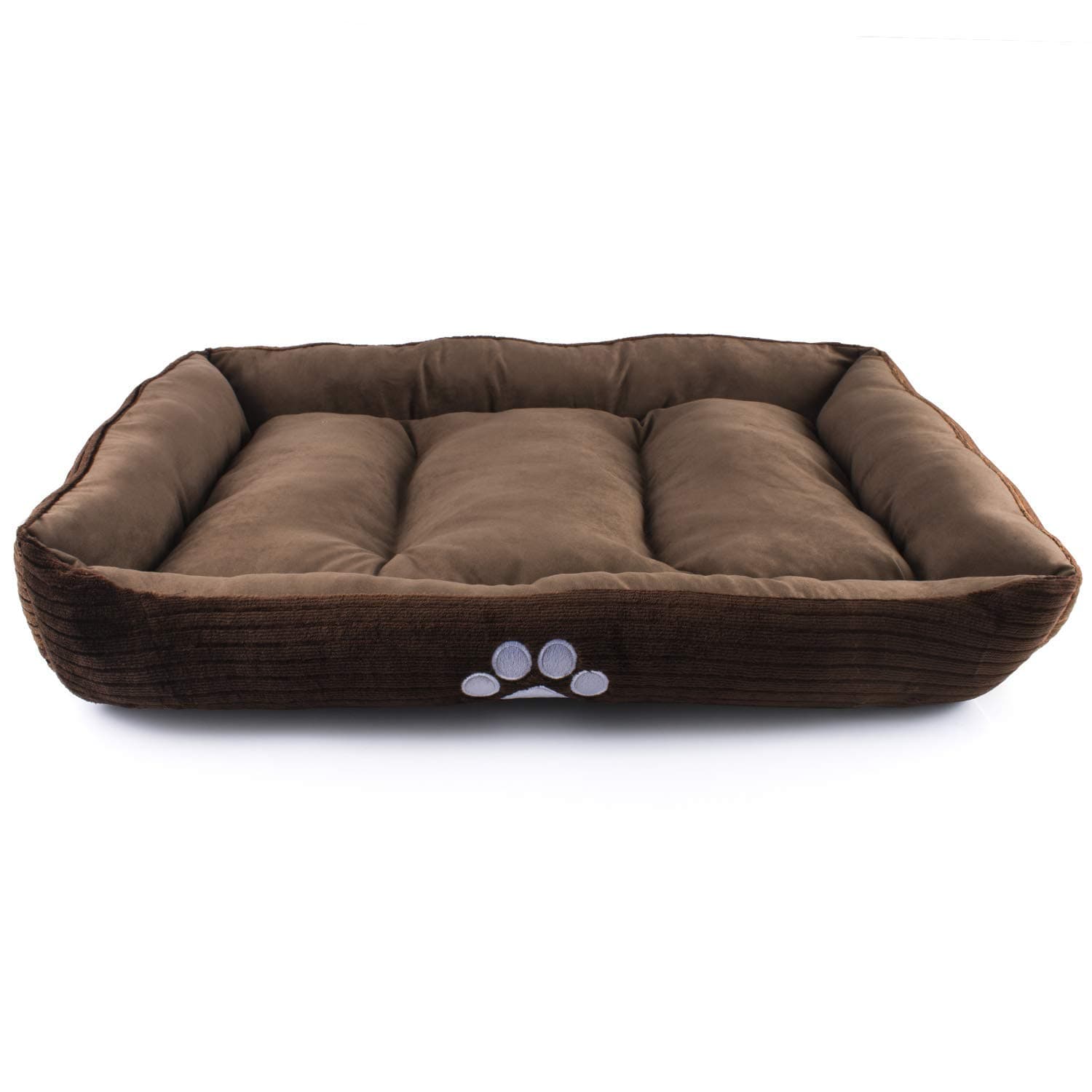 Petper Pet Self-Warming Bed, Dog Sofa Bed Paw Print