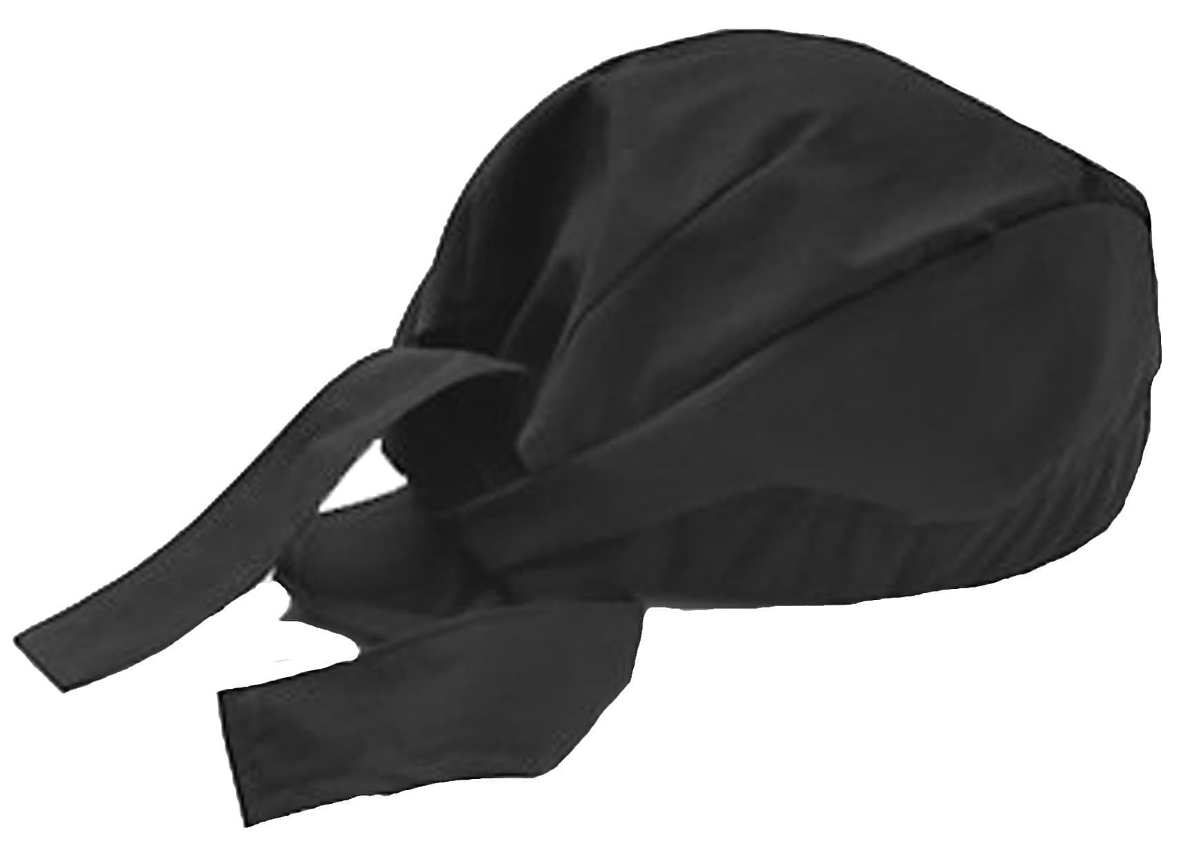 Black Chef Durag Hat Cooks Restaurant Doo Rag Bandana Skull Do Cap