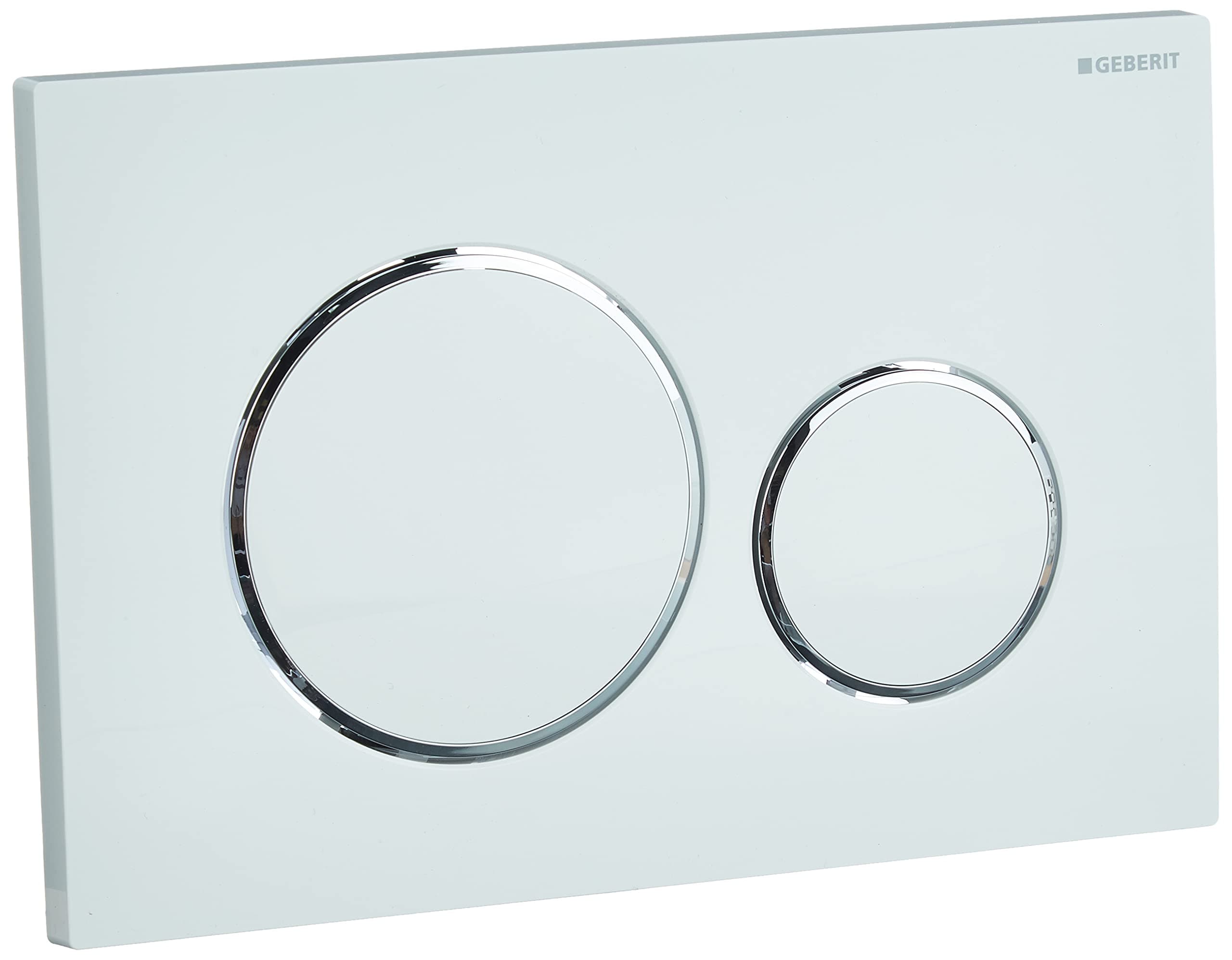 Geberit cist. EMP./Push Buttons Switch sigma-20 Plastic, white (bright chrome)