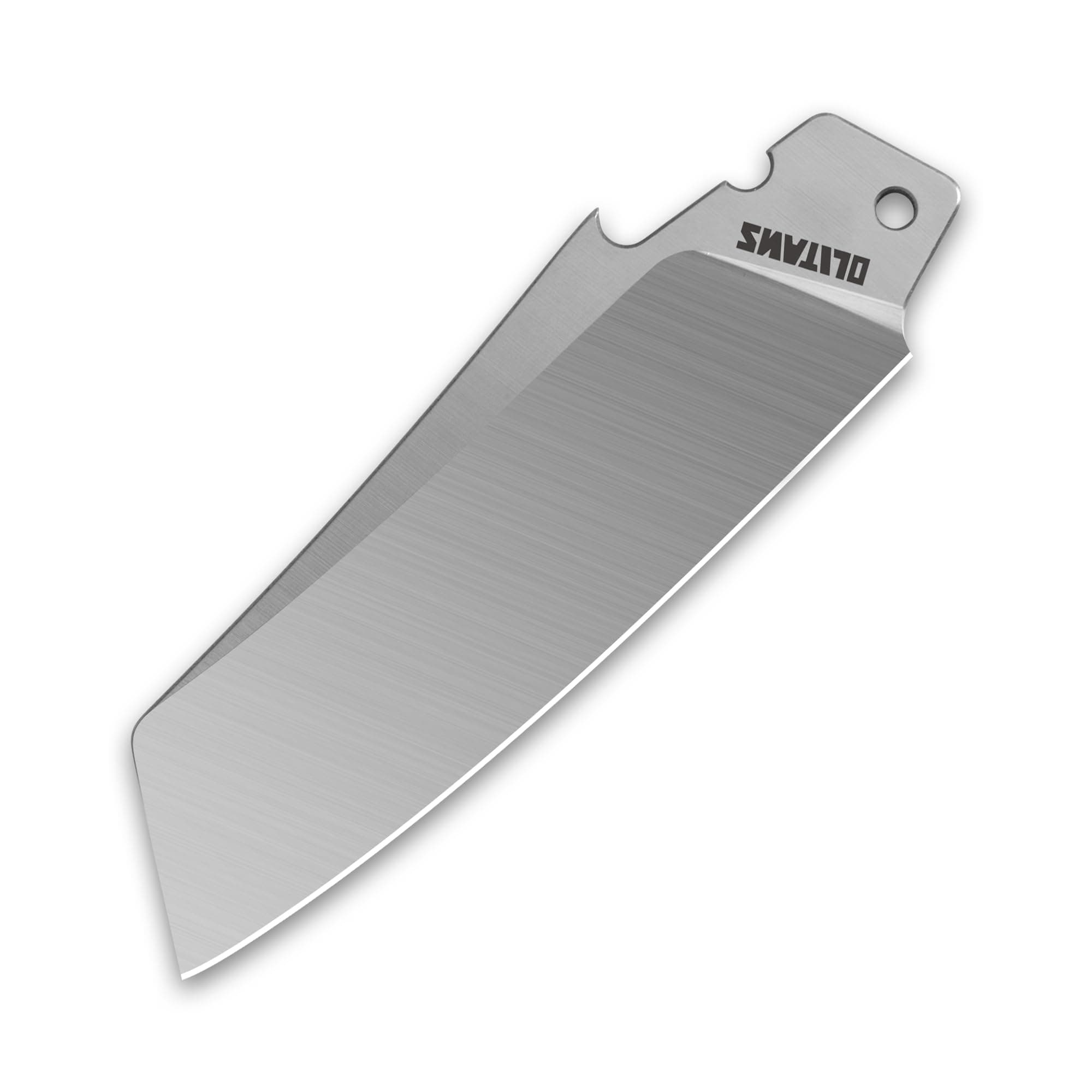 T024 3" Replacement Knife Blades, Tanto, Razor, Drop Point, Serrated Blade (Razor shape)