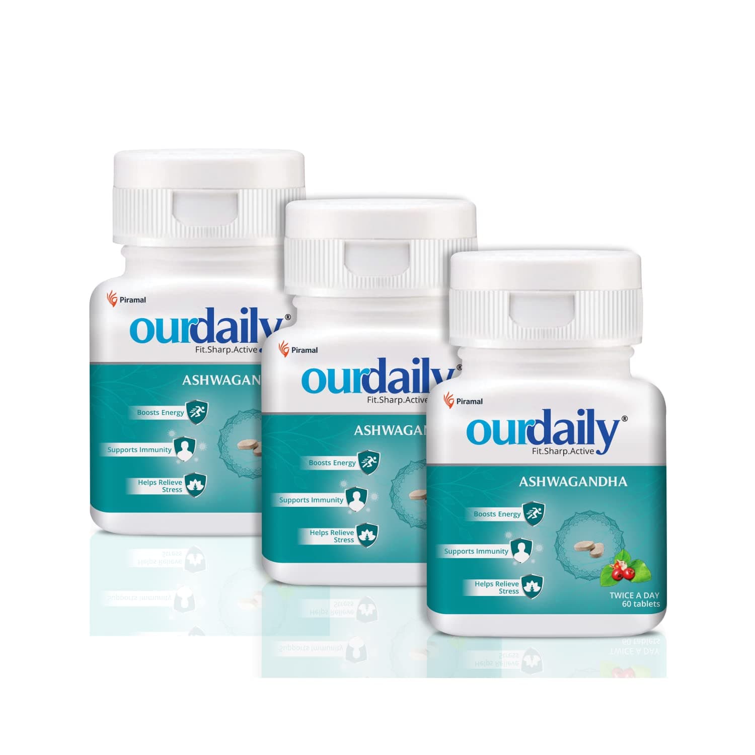 Ourdaily Ashwagandha - Daily Ashwagandha Supplement | Boosts Energy, Supports Immunity and Provides Stress Relief | 180 Tablets