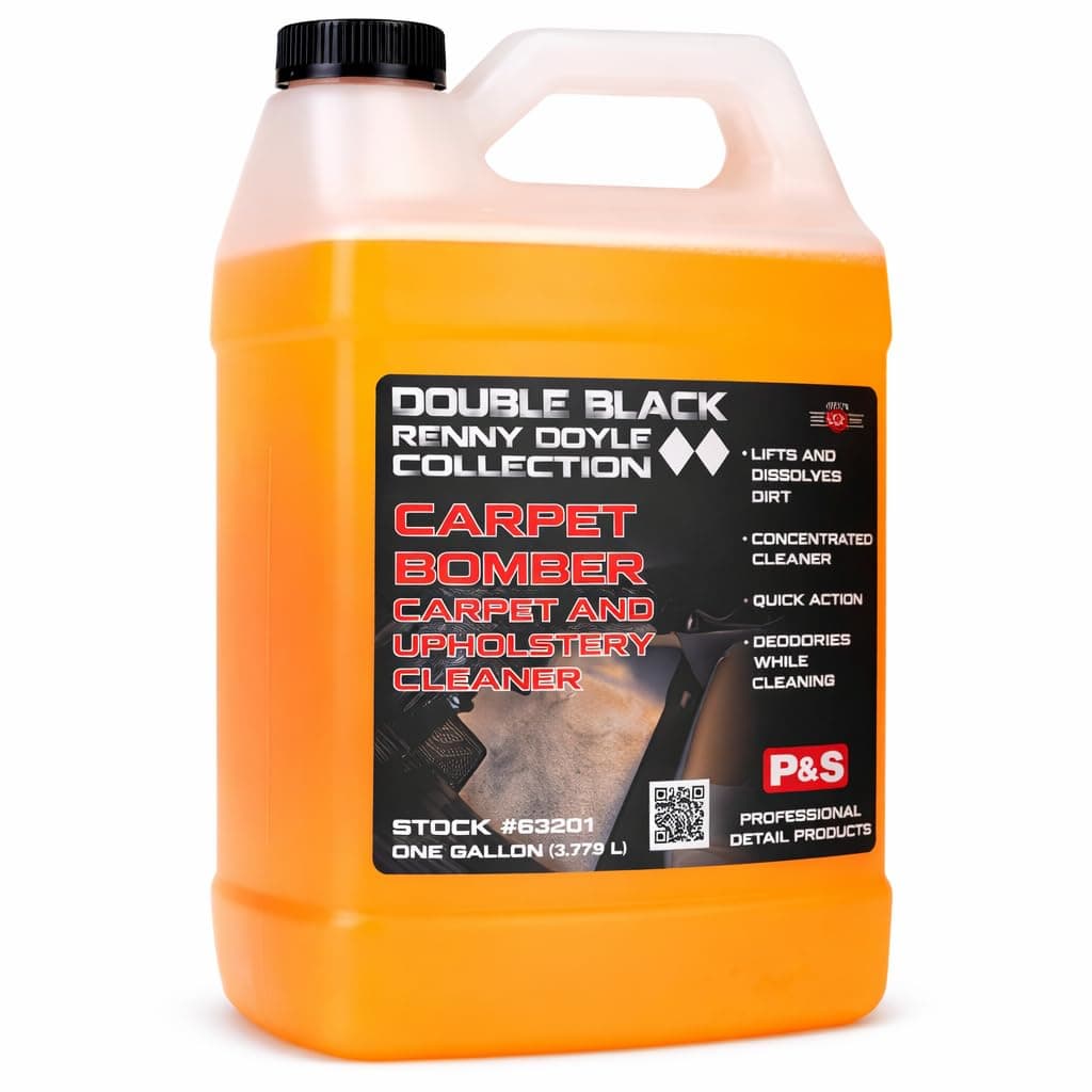 P & S PROFESSIONAL DETAIL PRODUCTS Carpet Bomber – Professional Upholstery Cleaner, Citrus-Based Formula, Removes Grease, Dirt & Odors, Highly Dilutable, Safe for Engines & Wheel Wells - 1 Gallon
