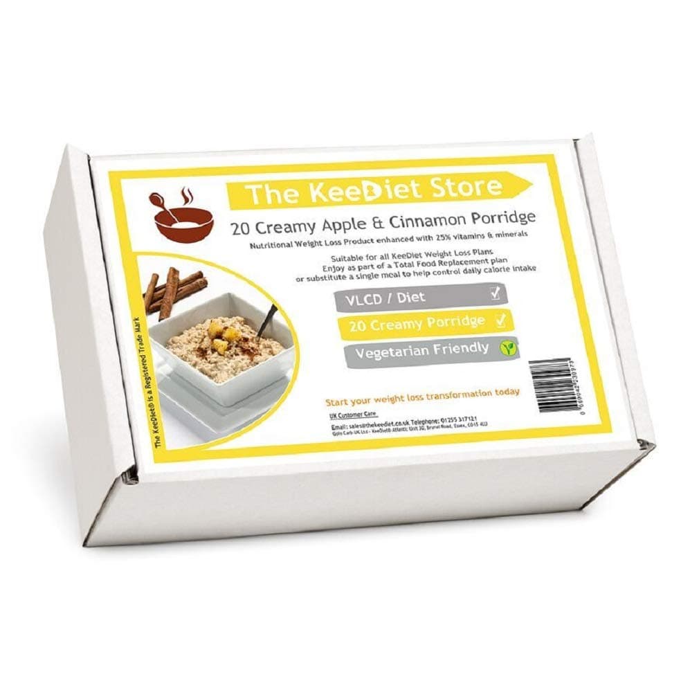 20 Creamy Apple & Cinnamon Porridge Meal Replacement VLCD Diet Meals by KeeDiet®