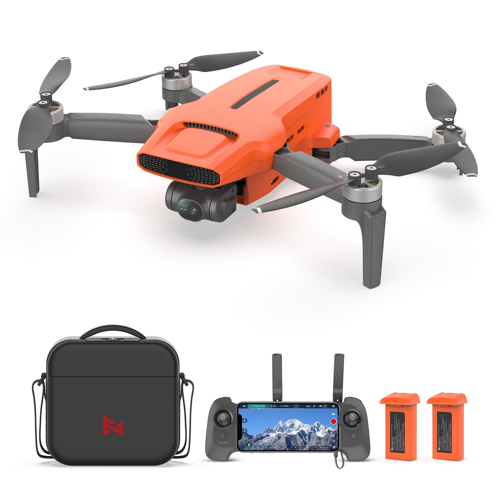 FIMI Mini 3 GPS Drone with Camera 4K, Upgraded Imaging Module, 3-Axis Gimbal, Under 249g, 9KM Transmission, 4K/60fps 48MP Camera, AI Night Vision, Auto Return, Visual Tracking, 64min Flight