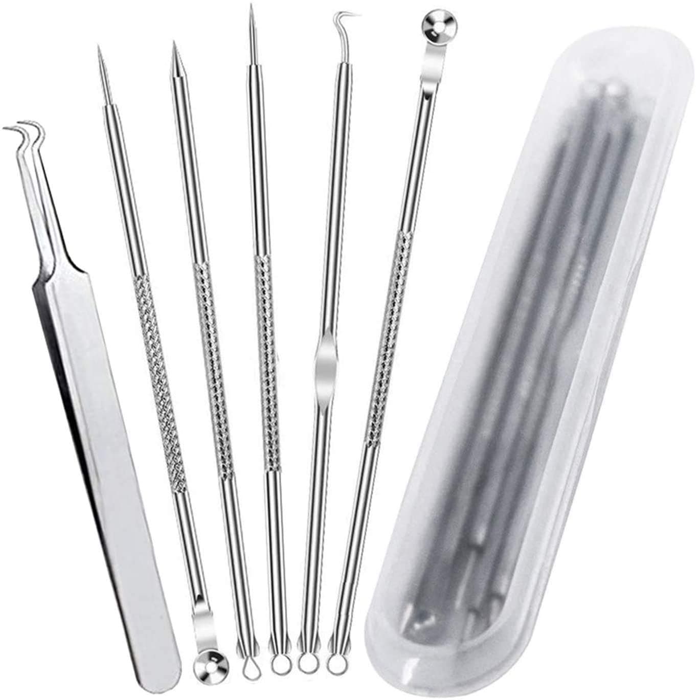 Blackhead Remover Tools,VIMILOLO Pimple Blemish Comedone Acne Extractor Remover Tool Stainless Steel Pimple Tweezers