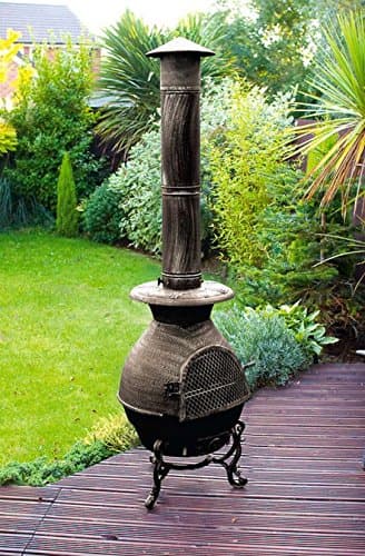 CAST IRON LARGE CHIMENEA / CHIMINEA 180CM / 6FT BNIB (6FT 180CM)