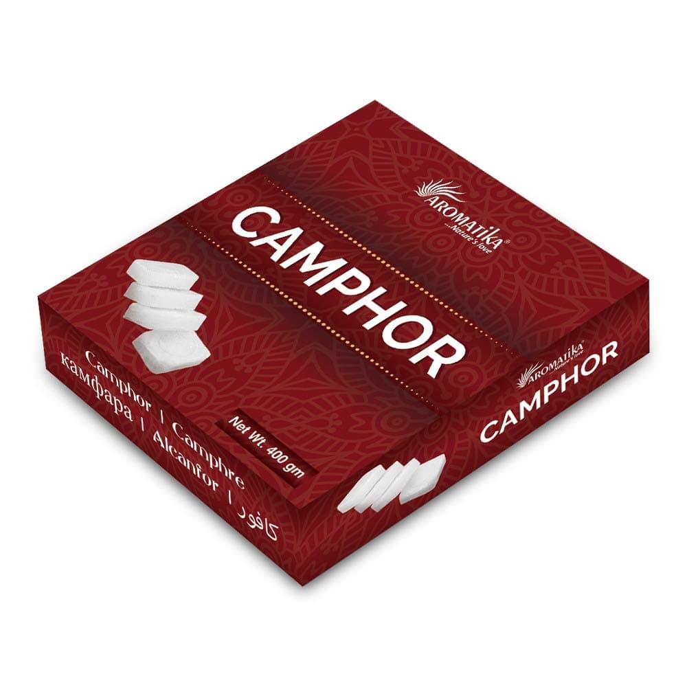 Aromatika Natural Refined White Camphor Blocks | 400 gm | Fresh & Long Lasting | Organic Kapoor | Used for Holy Ritulas, Pooja & Hawan | Low Smoke | No Negative Energy