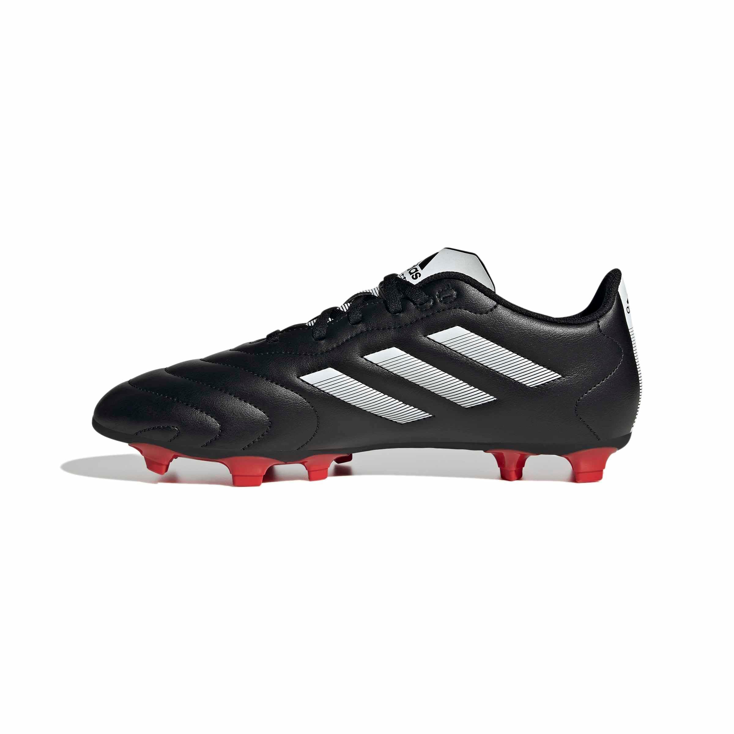 Adidas Unisex Goletto VIII Firm Ground Soccer Shoe, Core Black/White/Red