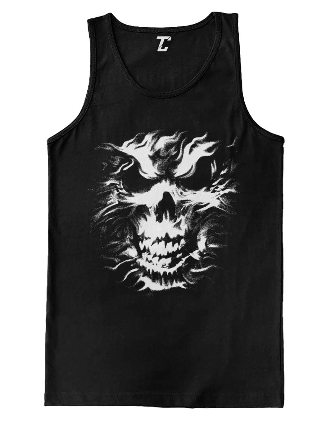 Ghost Skull - Badass Skeleton Men's Tank Top