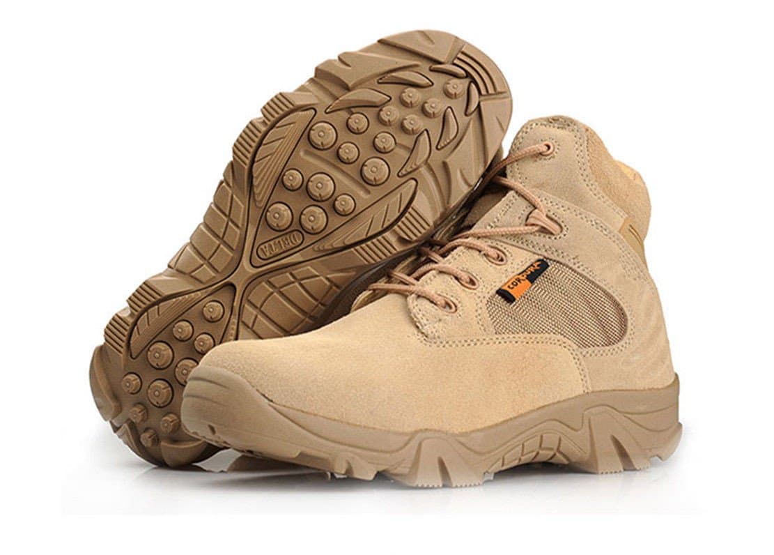 QIANGREN Men Hiking Boots Military COMBATING Tactical Boots CLIMPING Shoes (Size Chart in Last Photo) (44, QMB-2)