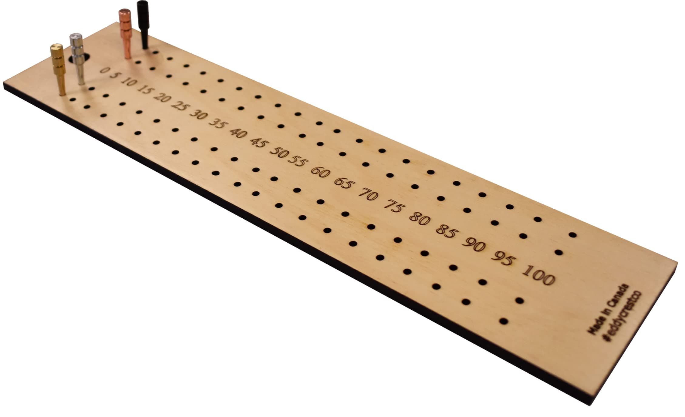 4 Player Crokinole Scorekeeper (4 Individual Players)