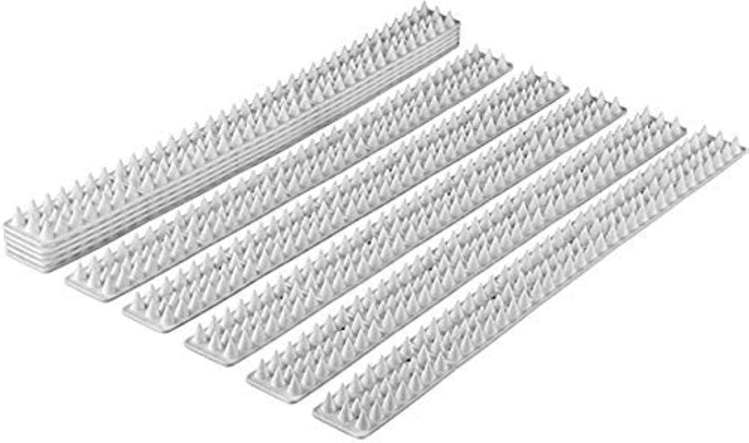 Homarket Spikes - Set of 10 x 48.8 cm Anti-Climbing Security for Your Fence, Walls and Railings to Prevent Human Intruders, Animals or Birds – for a Safe and Secured Perimeter – No Tools Needed