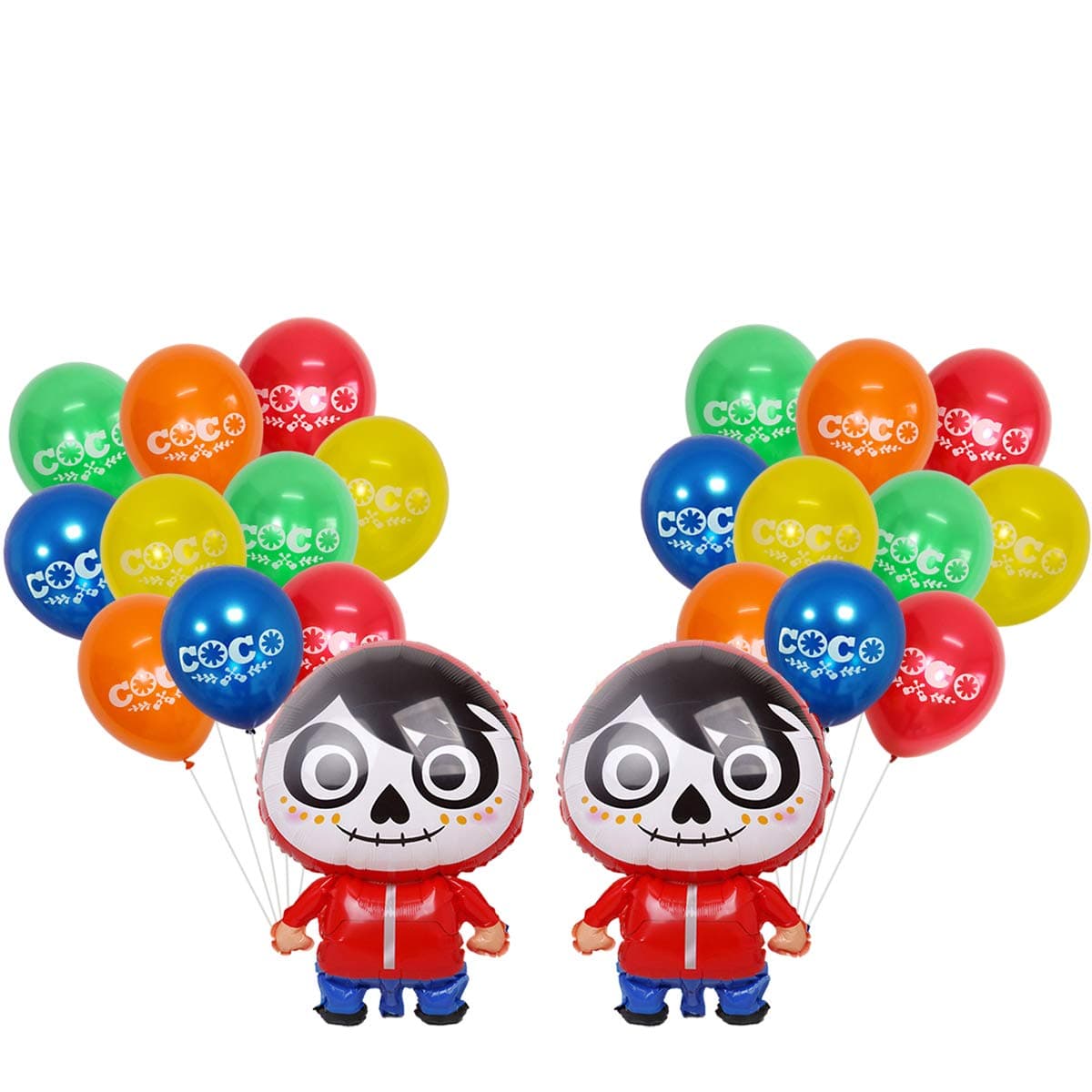 22pcs Coco Balloons, Coco Birthday Party Decoration, Coco Theme Party Supplies.