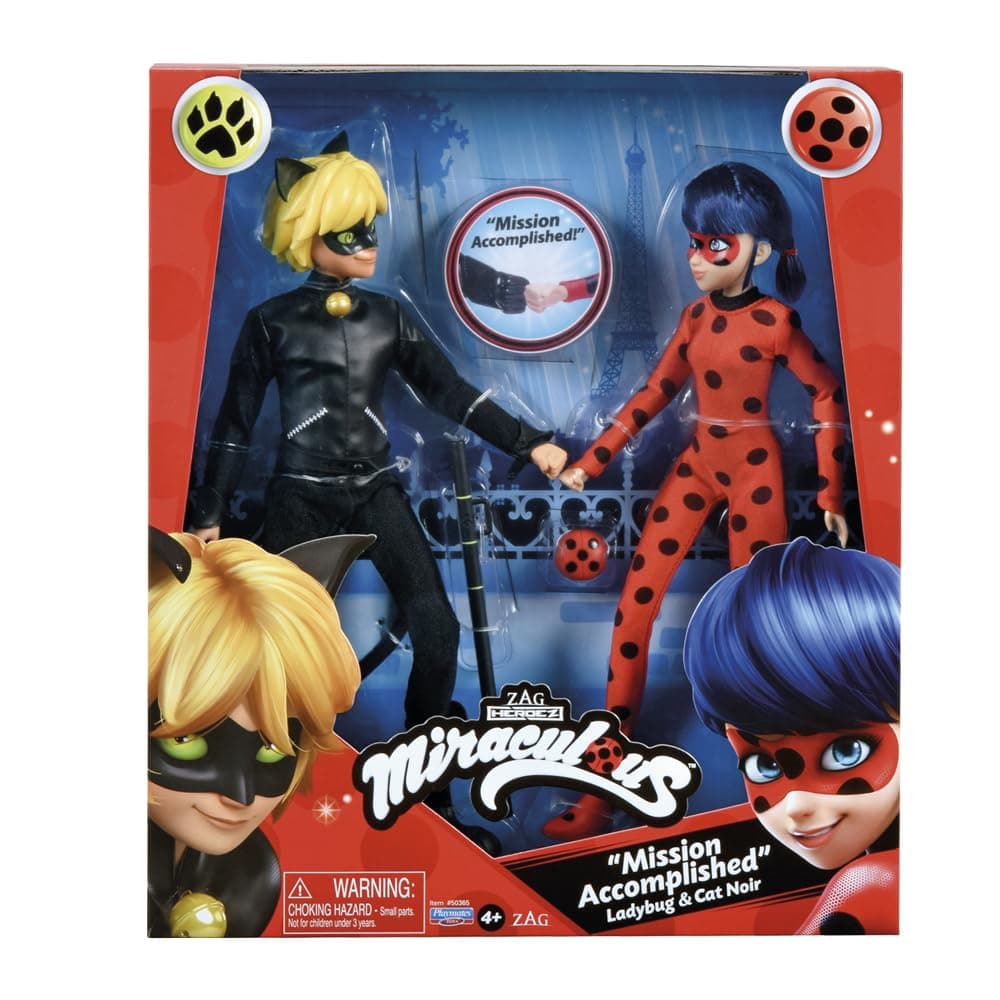 Tales of Ladybug and Cat Noir - Fashion Doll 2 Pack (60-50365) Black