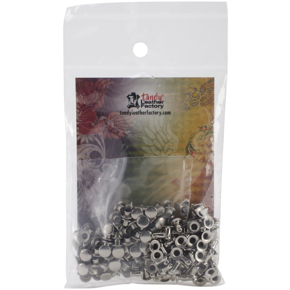 Tandy Leather X-Small Rapid Rivets Nickel Plate 100/pk 1278-12