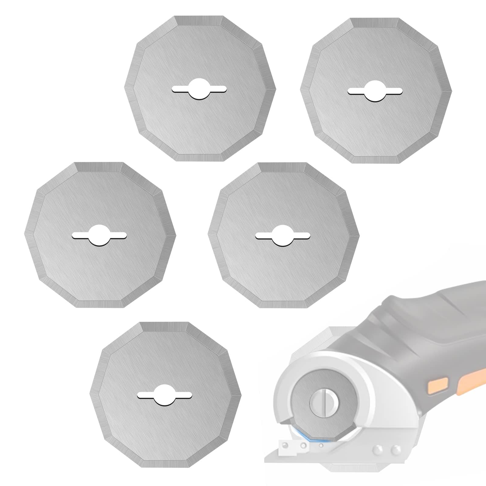 SOMOLUX WA2300 Blades Compatible with Worx ZipSnip Cordless Scissors Replacement Blades, Fits RC2600K, RC2601, RC2602, WX080L, WX081, WX082L, WX081L, WX745L.9 (5-Pack)