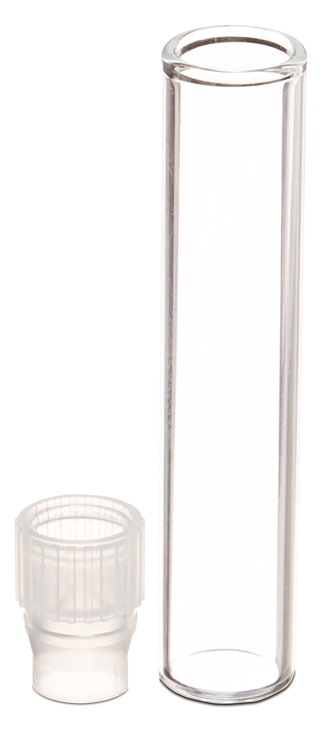 Colpak 1ml Shell Vial Clear Micro-Insert (TC-712), with 8mm PE-Plug, 40mm x 8.2mm (Pack of 100)