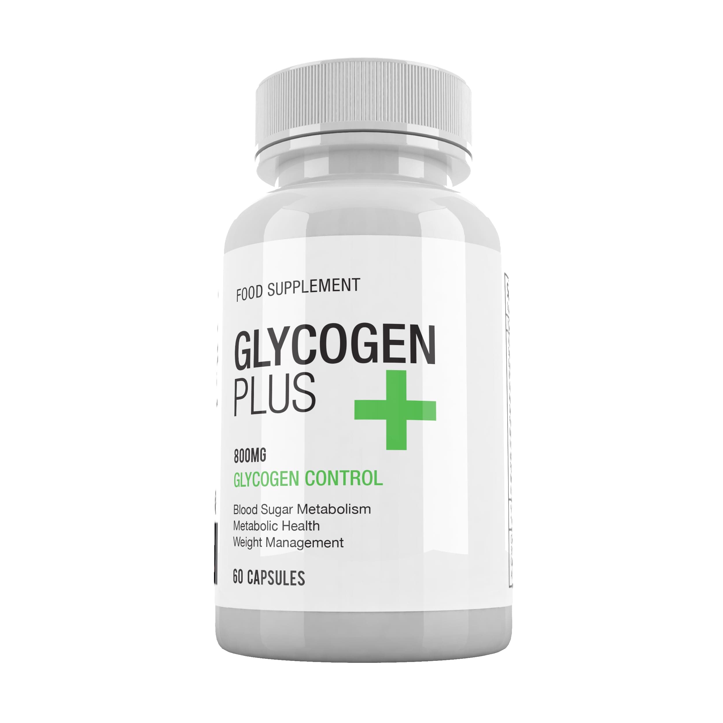 Glycogen Plus 800mg Food Supplement 60 Capsules 1 Month Supply