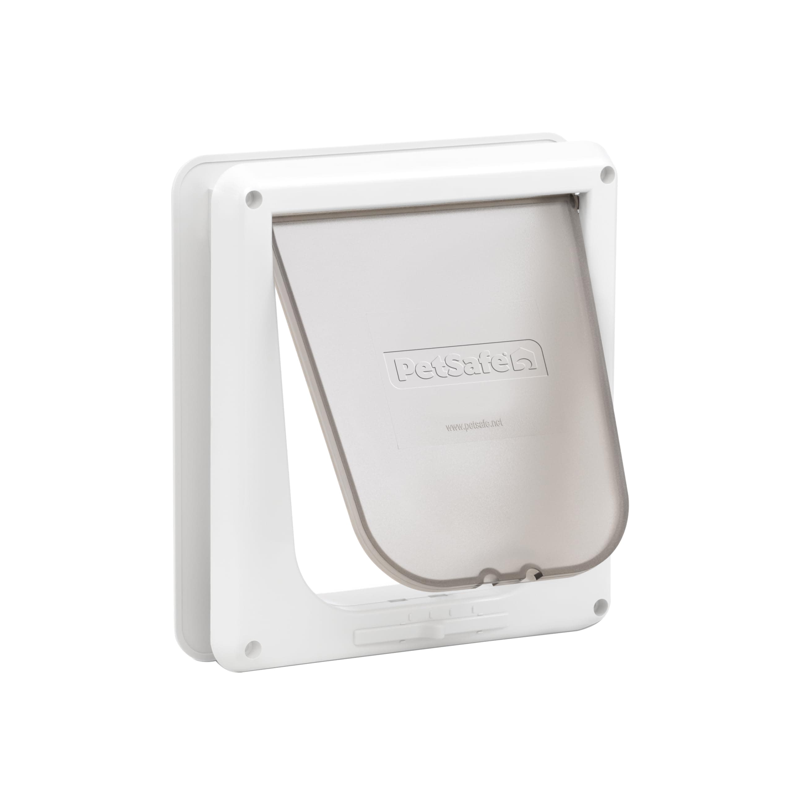 Interior 4-Way Locking Cat Door, White