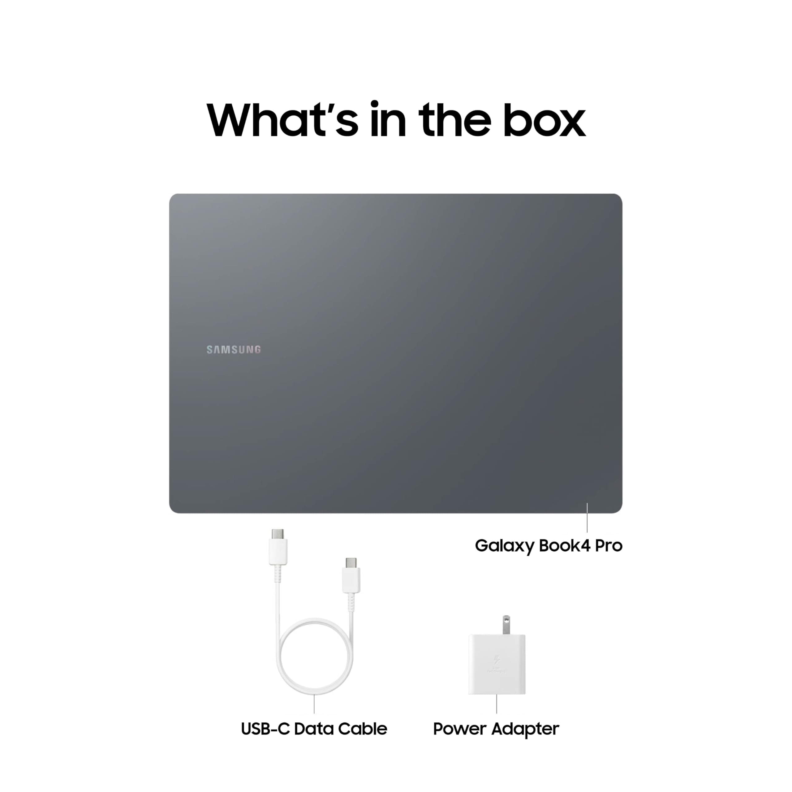 SAMSUNG 16' Galaxy Book4 Pro Laptop PC Computer, Intel Core 7 Ultra Processor 1TB, 3K AMOLED (2880 x 1800) Touchscreen, Advanced Security, 2024 Model, NP960XGK-KG1US, Moonstone Gray