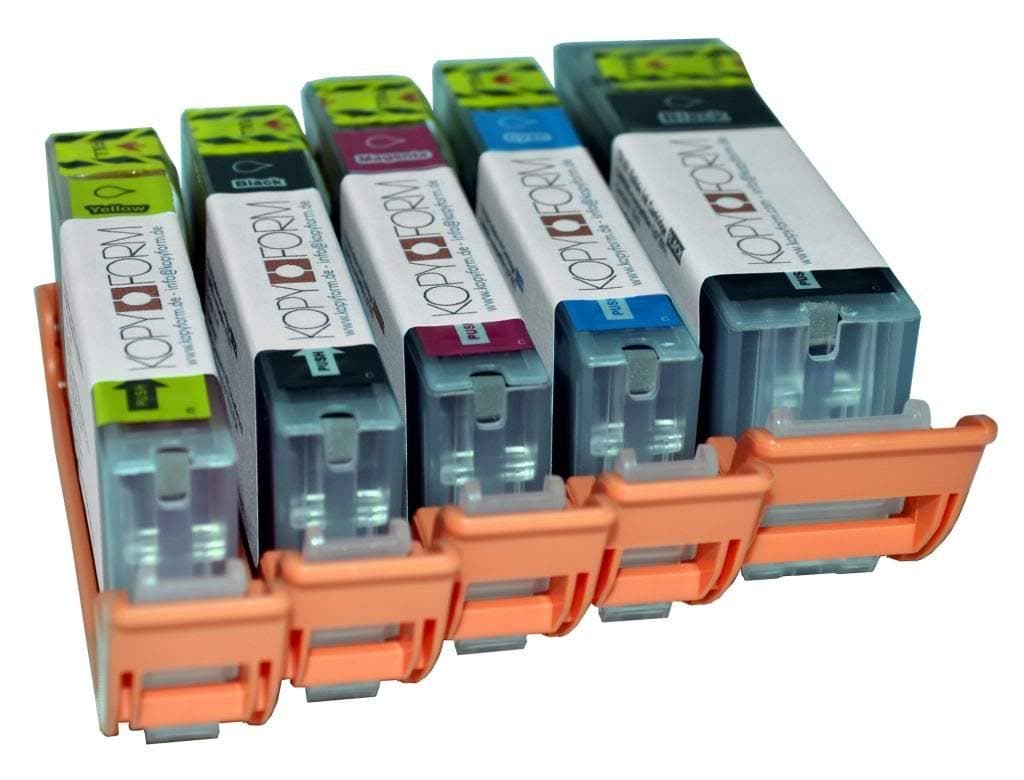 Kopyform Edible Ink Cartridges PGI-570, CLI-571 for use with Canon Printer Models MG5750, MG5751