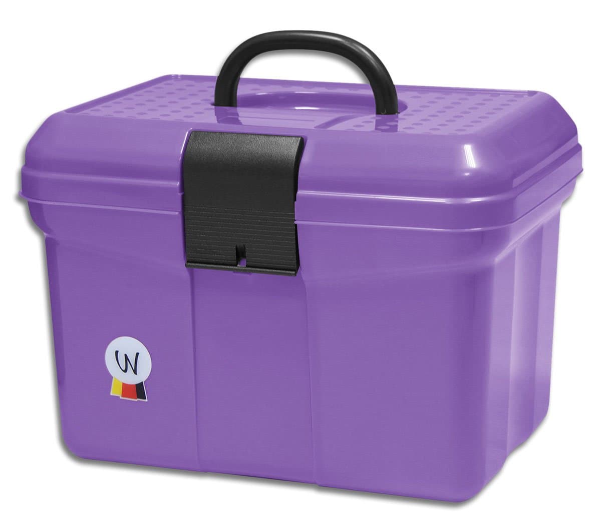 Waldhausen Grooming Box with Handle Lockable Adjustable Divider Grooming Box Purple