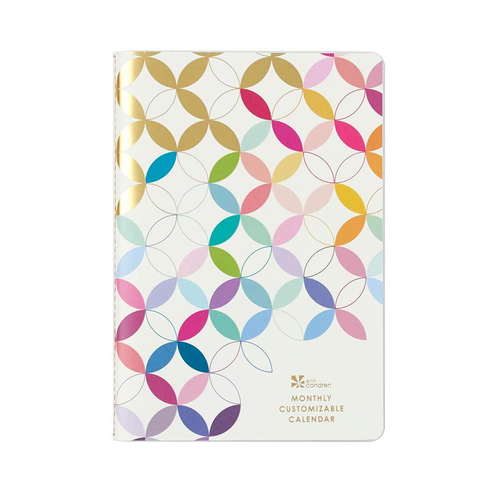Undated 12 Months Customizable Agenda Petite Planner - Perfect for Tracking Monthly To-Dos or Monthly Project Goals. 140 Stickers Included
