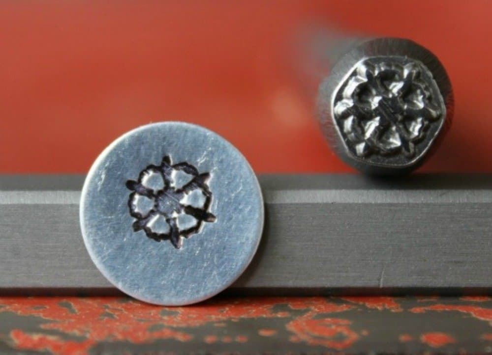 SUPPLY GUY 7mm Single Metal Punch Design Stamp: Nautical & Ocean Life, Made in USA (Not a Set) (SHIP WHEEL SG375-57)