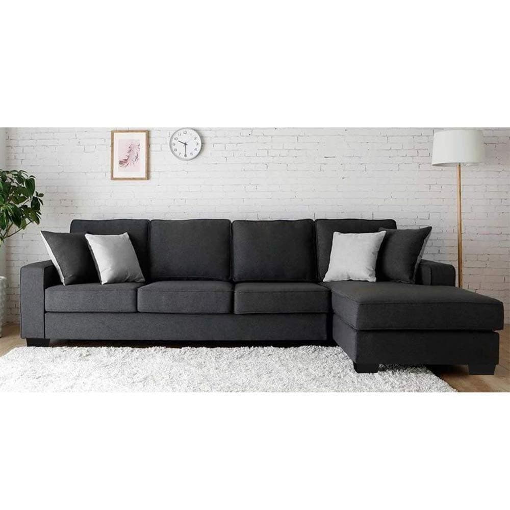 Furny Apollo Five Seater L Shape RHS Sofa (Grey)