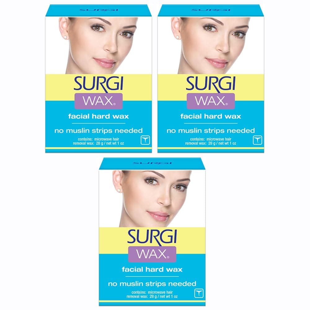 SURGI WAX Hair Remover For Face, 1 Ounce (Pack of 3)